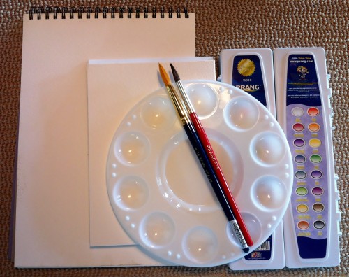 Drawing for kids - Watercolor Supplies Drawing for Kids - Watecolor Supplies